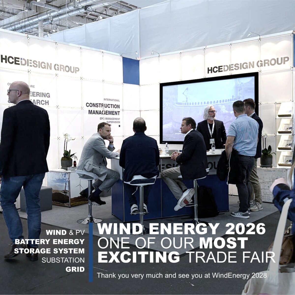 Wind Energy 2026 - HCE Stand 114 / Hall A1